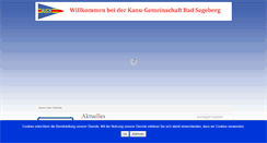 Desktop Screenshot of kanu-segeberg.de