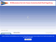 Tablet Screenshot of kanu-segeberg.de